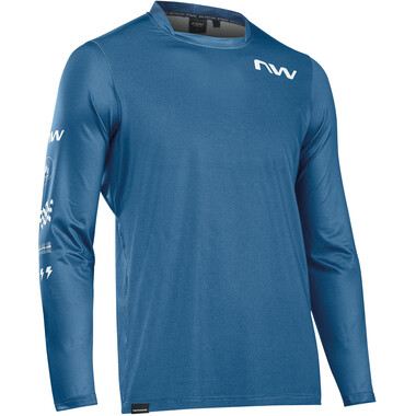 Maillot NORTHWAVE BOMB Manches Longues Bleu 2023 NORTHWAVE Probikeshop 0